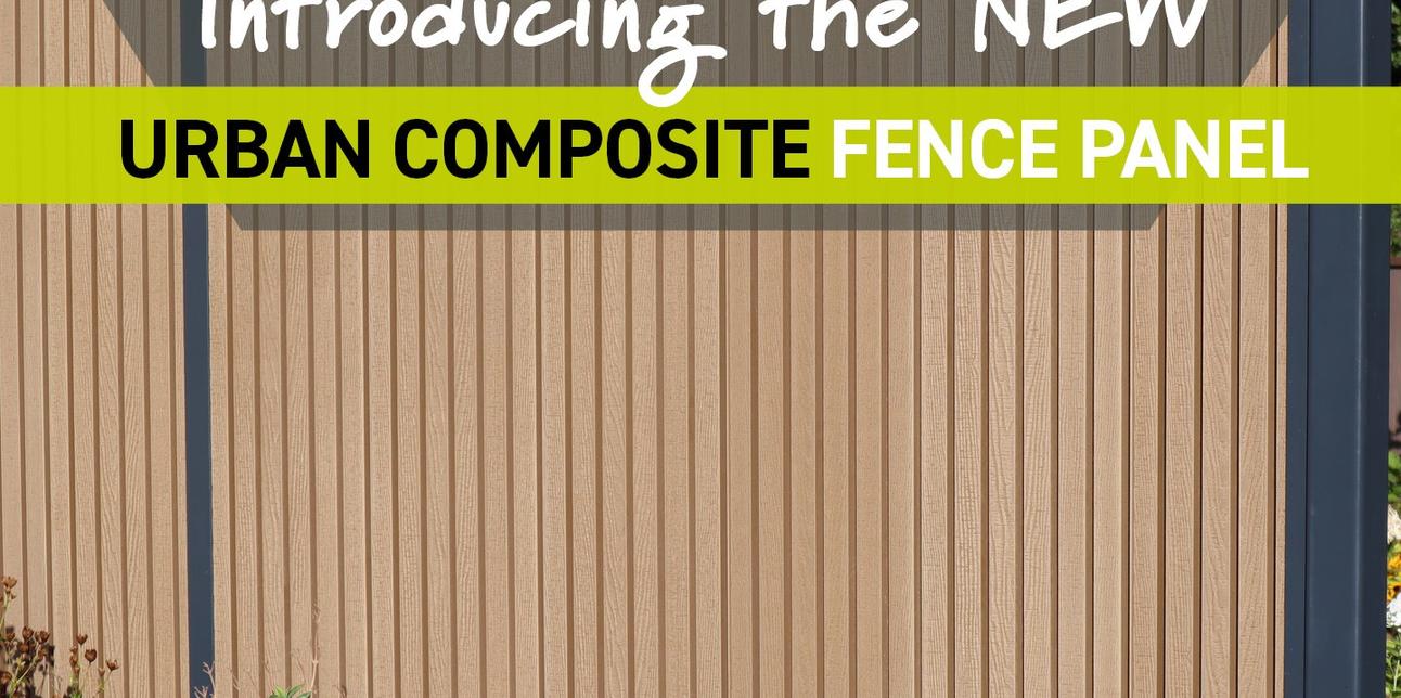 ‘Urban’ Slatted Composite Fence Panel - Outstanding Quality Contemporary Fencing