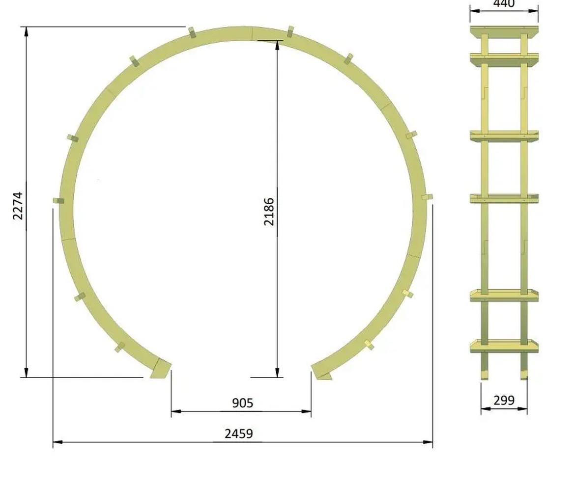 Moon Gate Arch - Arbours & Arches