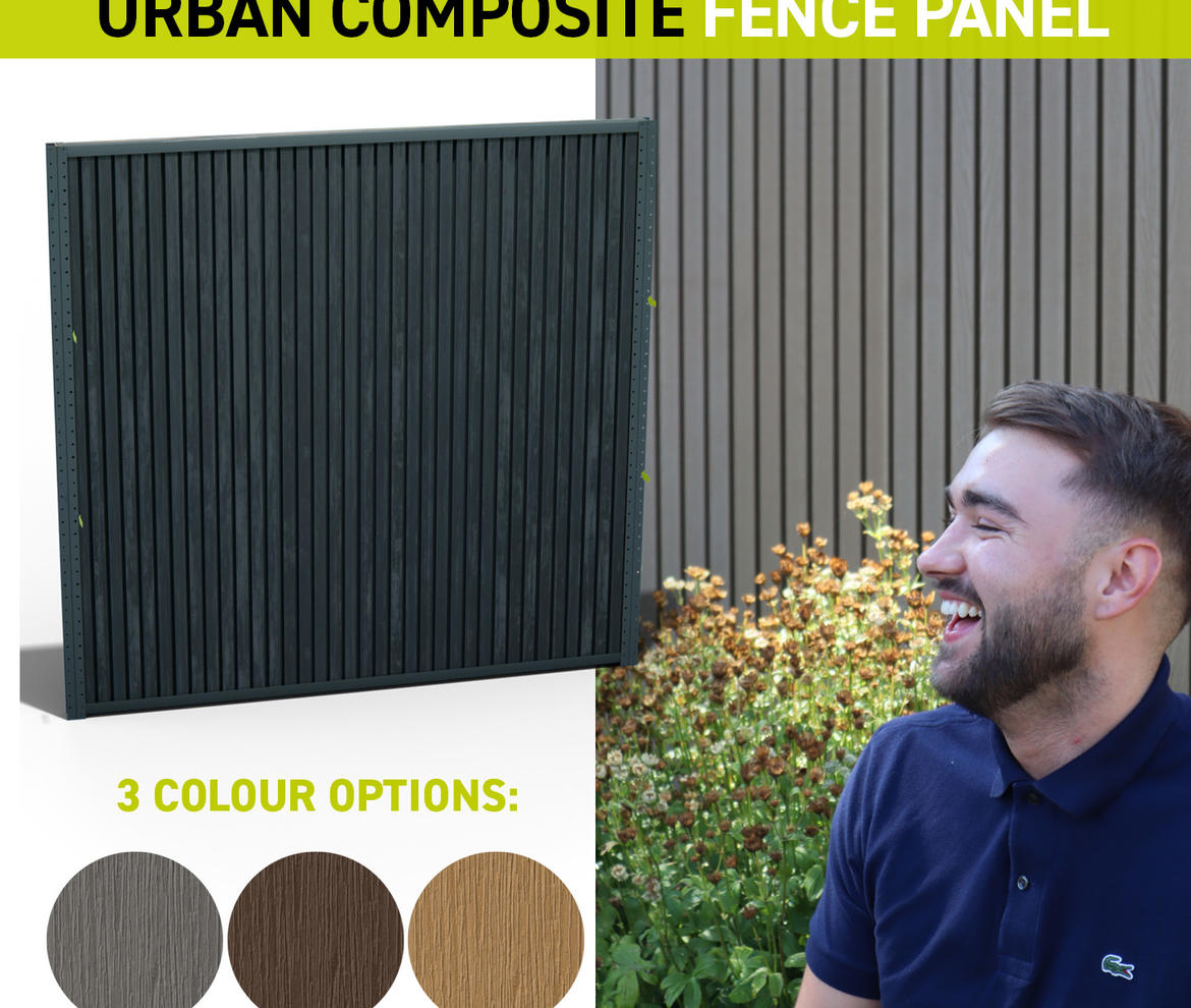 DuraPost ‘Urban’ Slatted Composite Fence - Urban Composite Fencing