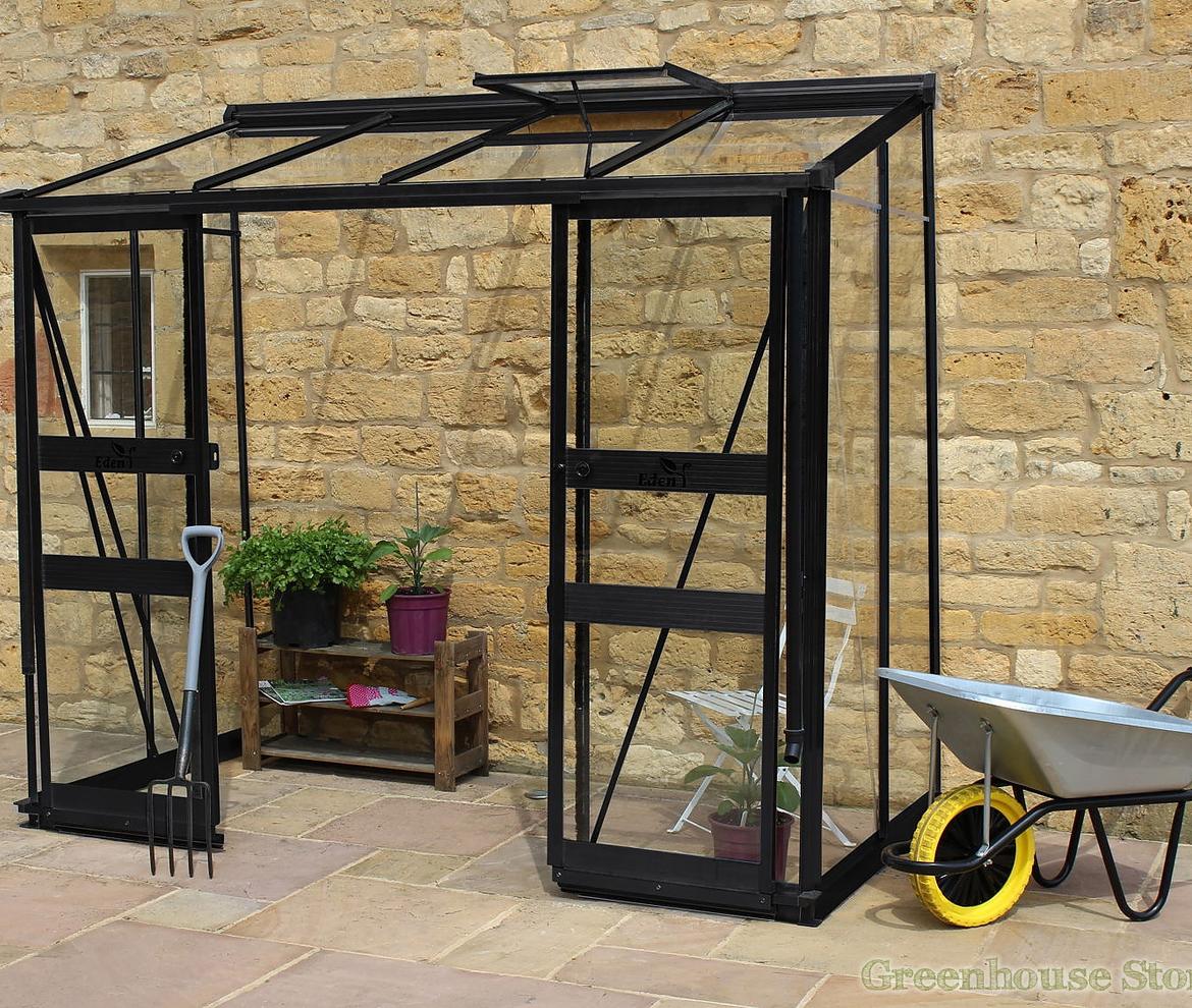 Halls Cotswold Broadway Lean–to 1.9m x 3.7m - Halls Cotswold Greenhouses