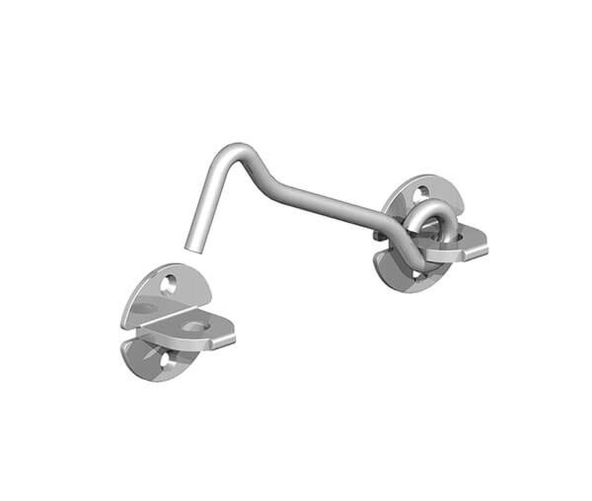 Galvanised Wire Pattern Cabin Hook 150mm - Gate Hardware