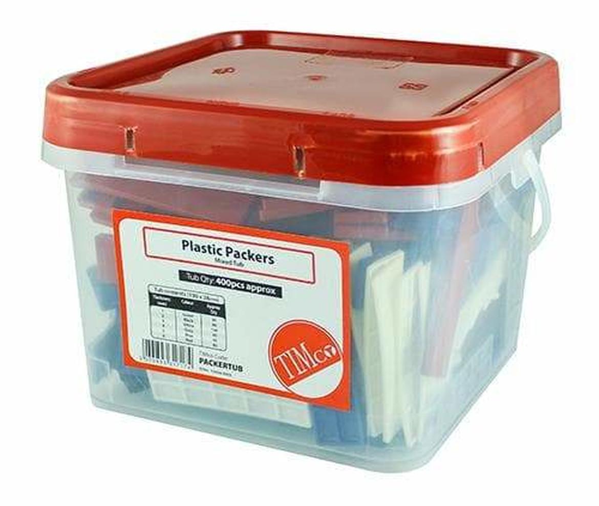 Flat Packers 100 × 28mm (400 Tub) - Screws & Fixings