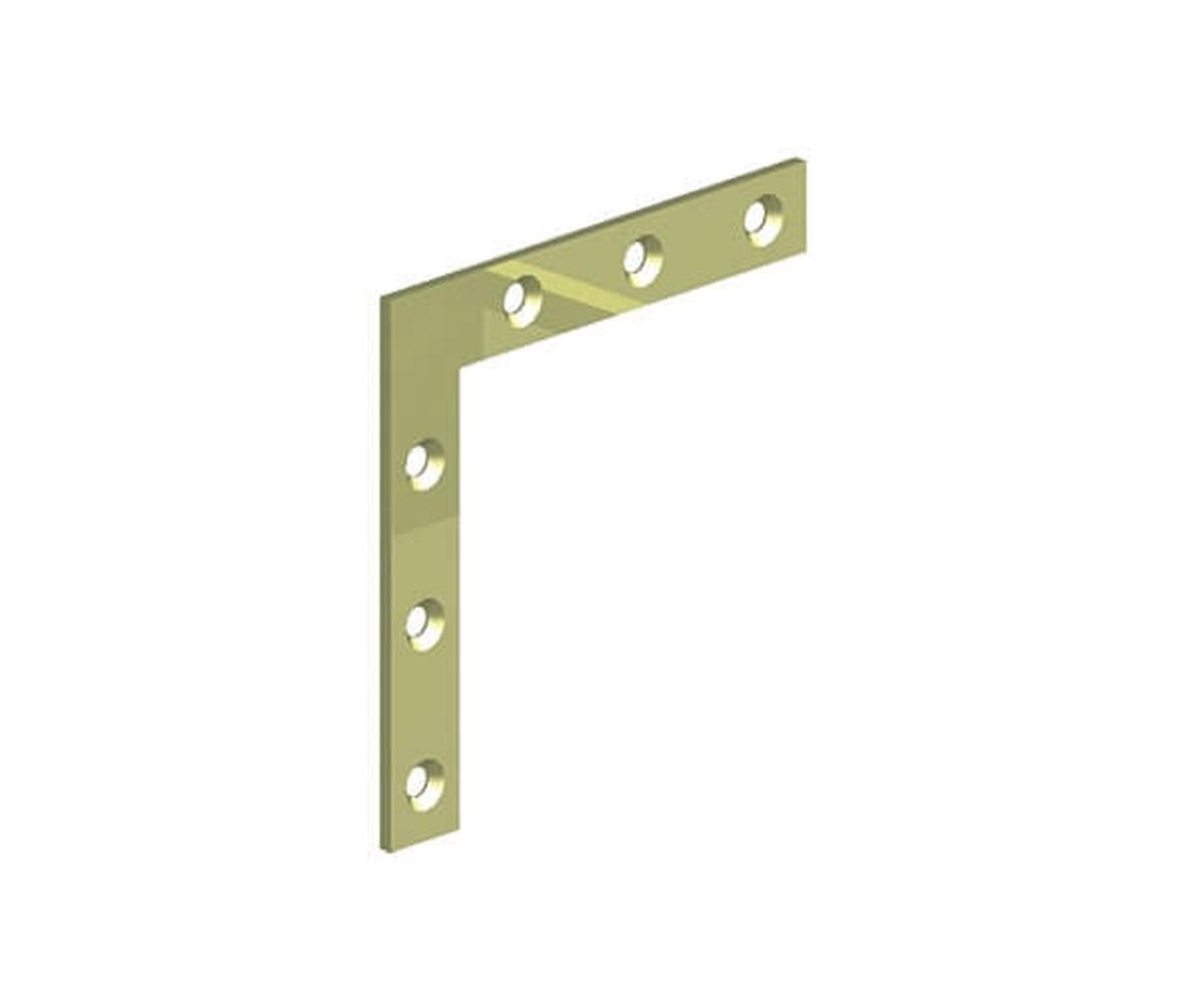 Galvanised Corner Plate (5 Pack) 150mm - Gate Hardware