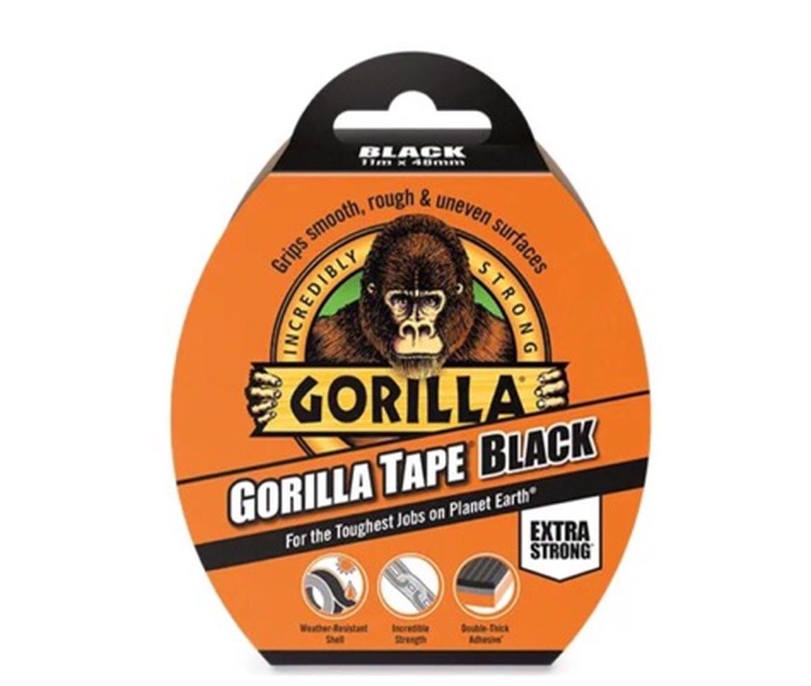 Gorilla Tape Black Woodstoc Outside Made Better