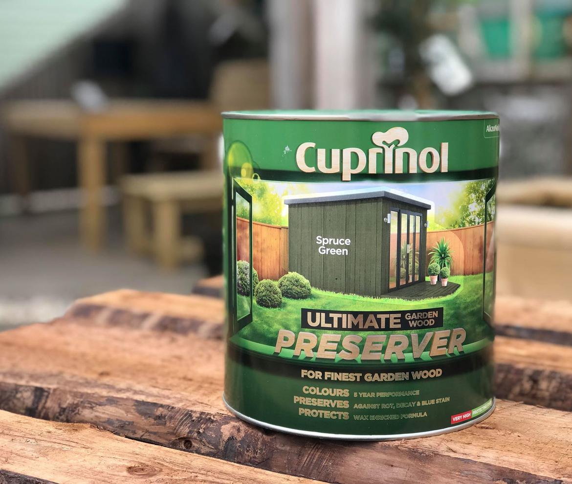 Cuprinol ‘Spruce Green’ Ultimate Garden Wood Preserver 4.0L - Paints & Oils