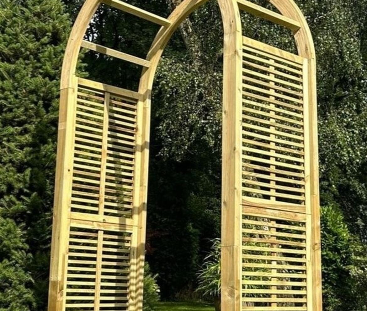 Woodstoc Contemporary Rose Arch - Arbours & Arches