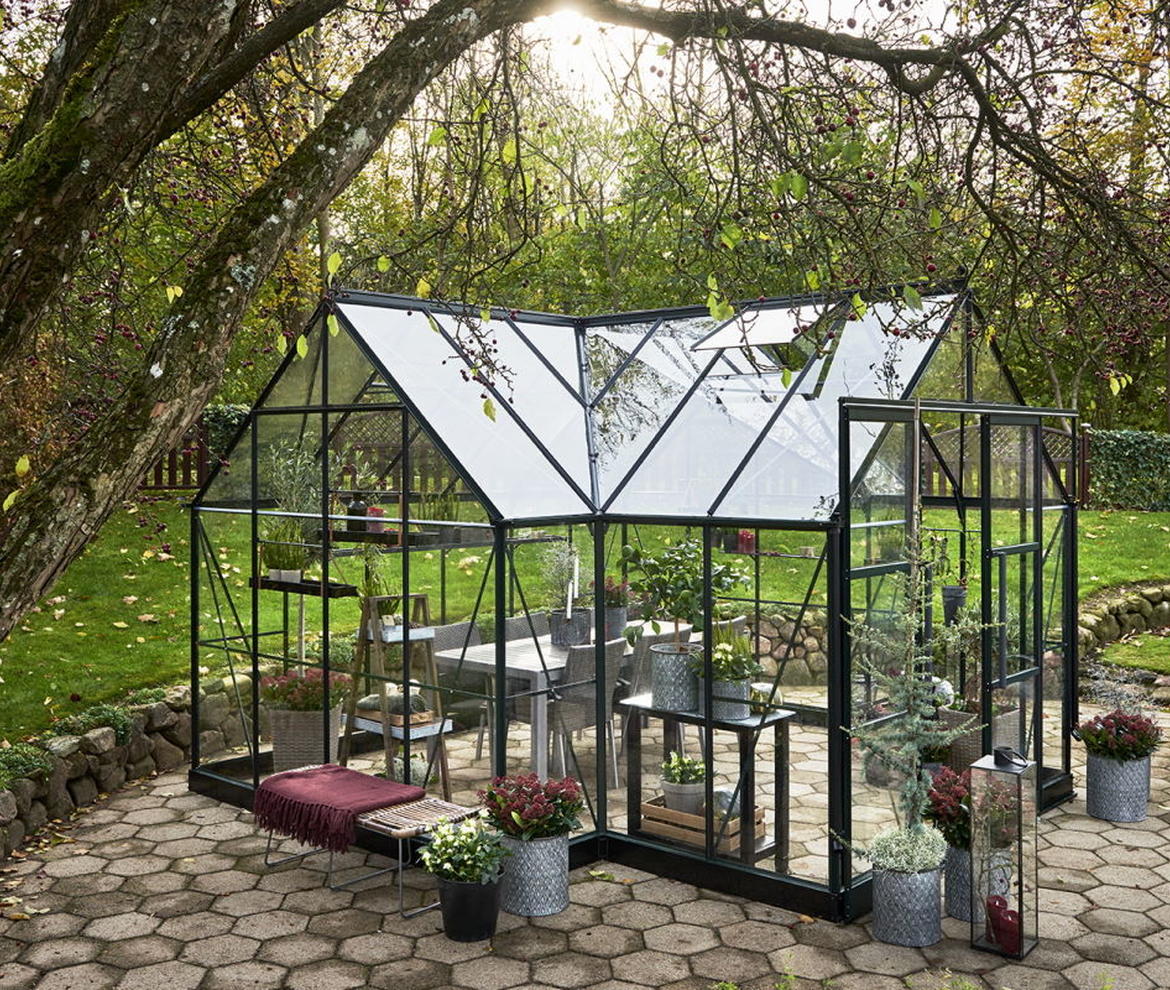 Halls Green Garden Room Greenhouse LP Toughened  - Garden Room