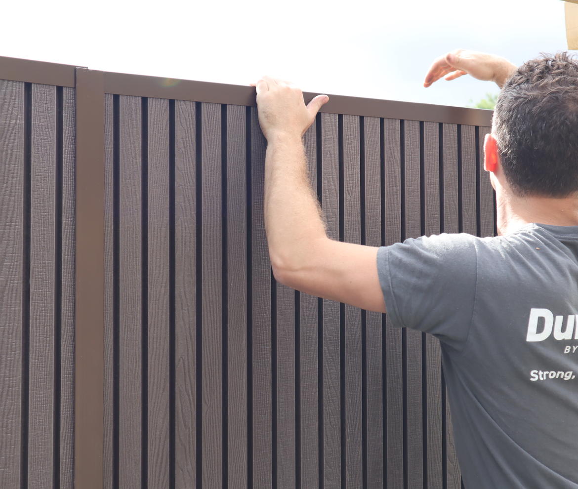 DuraPost ‘Urban’ Slatted Composite Fence - Dura Post Urban