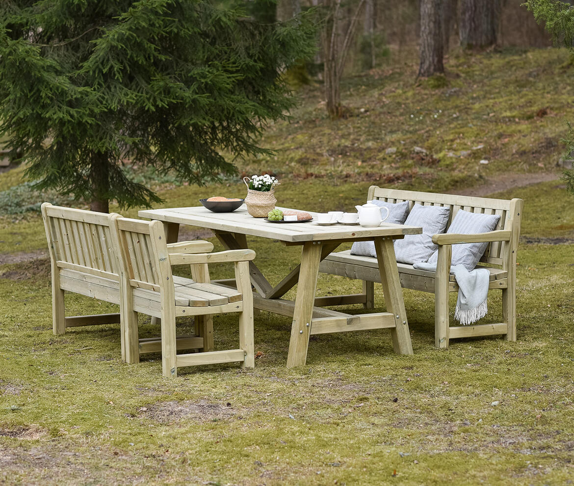 Massive Rectangular Dining Set - Garden Picnic Tables