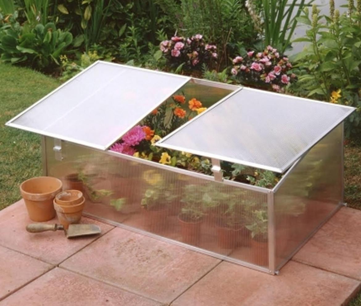 Silver Aluminium Cold Frame (Polypropylene) Woodstoc Outside Made