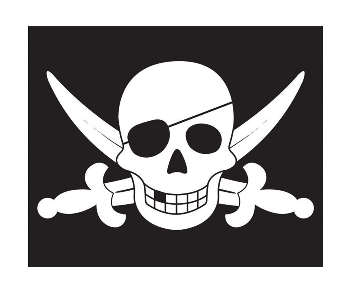 Pirates Jolly Roger Hoisting Flag - Jungle Gym Accessories