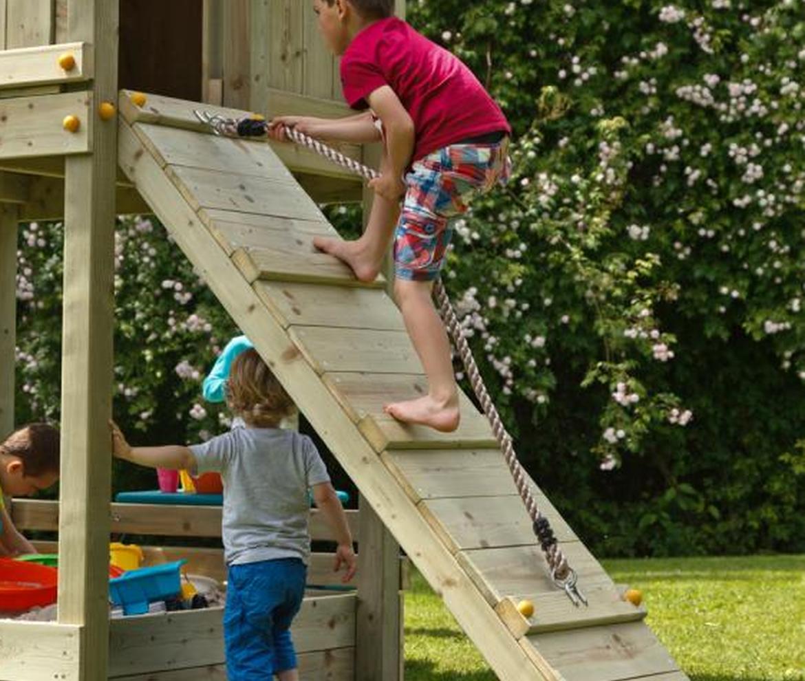 Ramp & Rope Module - Jungle Gym Modules