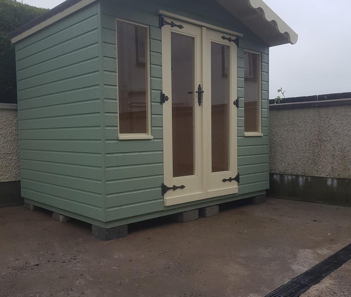 Woodstoc painted summerhouse 19mm cladding  - Summerhouses