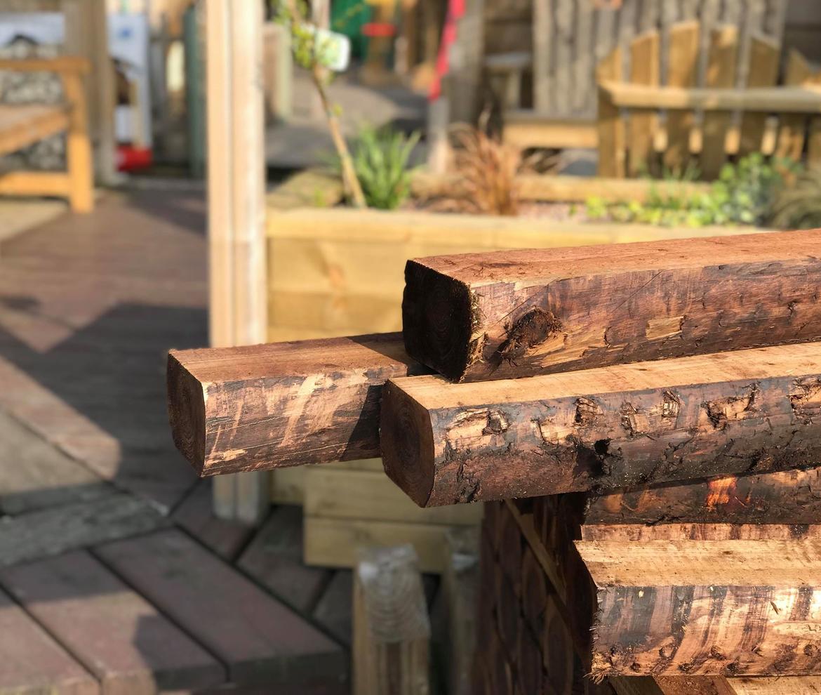 Waney Edge Garden Sleepers 150mm x 100mm - Sleepers