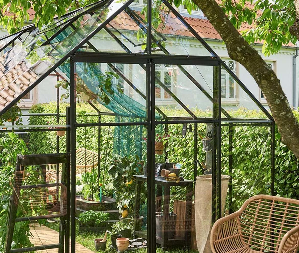 Halls ‘Qube’ 8ft x 12ft Greenhouse  - Halls Traditional & Qube Greenhouses