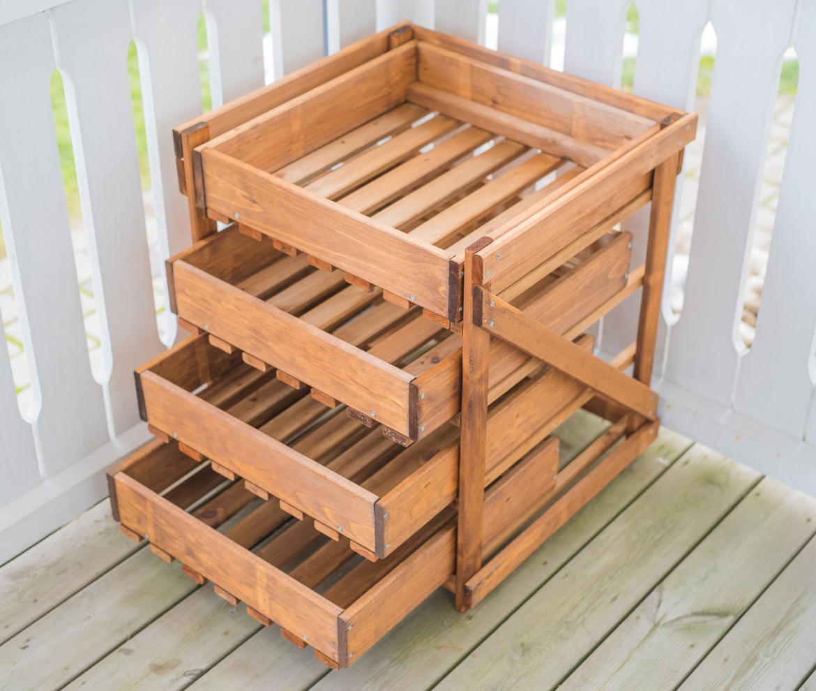 EKJU 4 Drawer Vegetable Larder - Planters