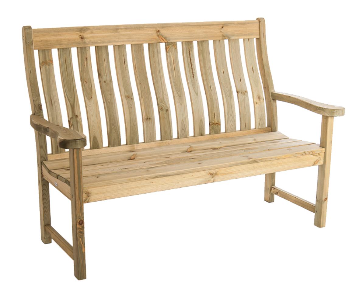 Farmers Pine High Back Bench Woodstoc Outside Made Better