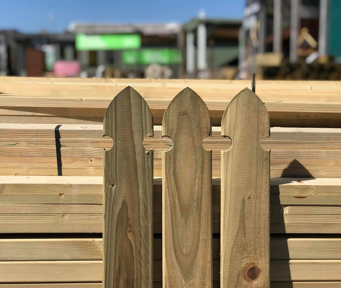 Gothic Top Fence Boards 90mm x 20mm - Fence Boards