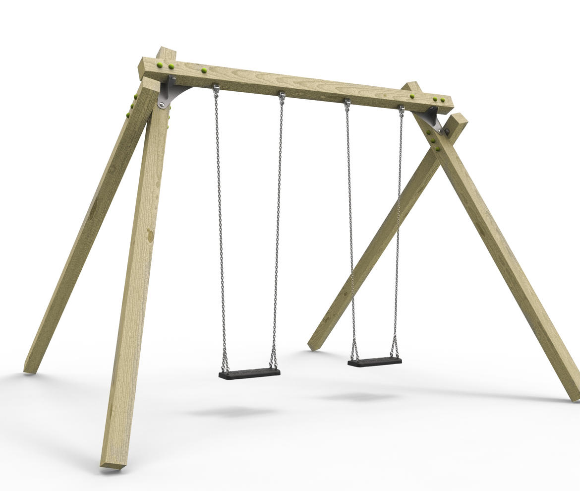 Free Standing Swing ‘RIDGE’ - White Rhino