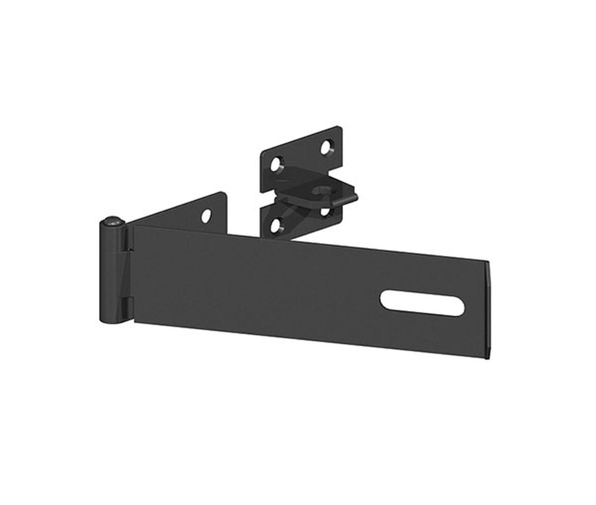 Epoxy Black Hasp and Staple – Safety Pattern 150mm - Gate Hardware