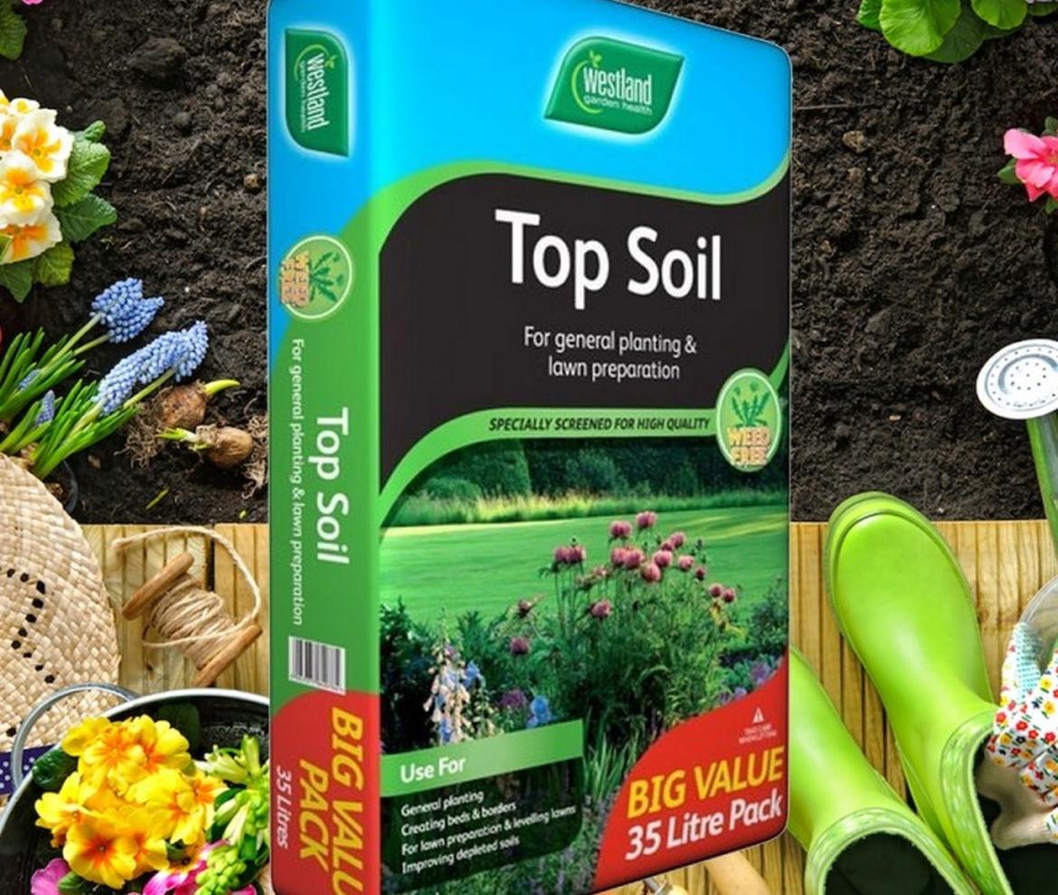 Westland Top Soil, Big Value Bag, 30 litres - Sand, Cement, Aggregates & Soil