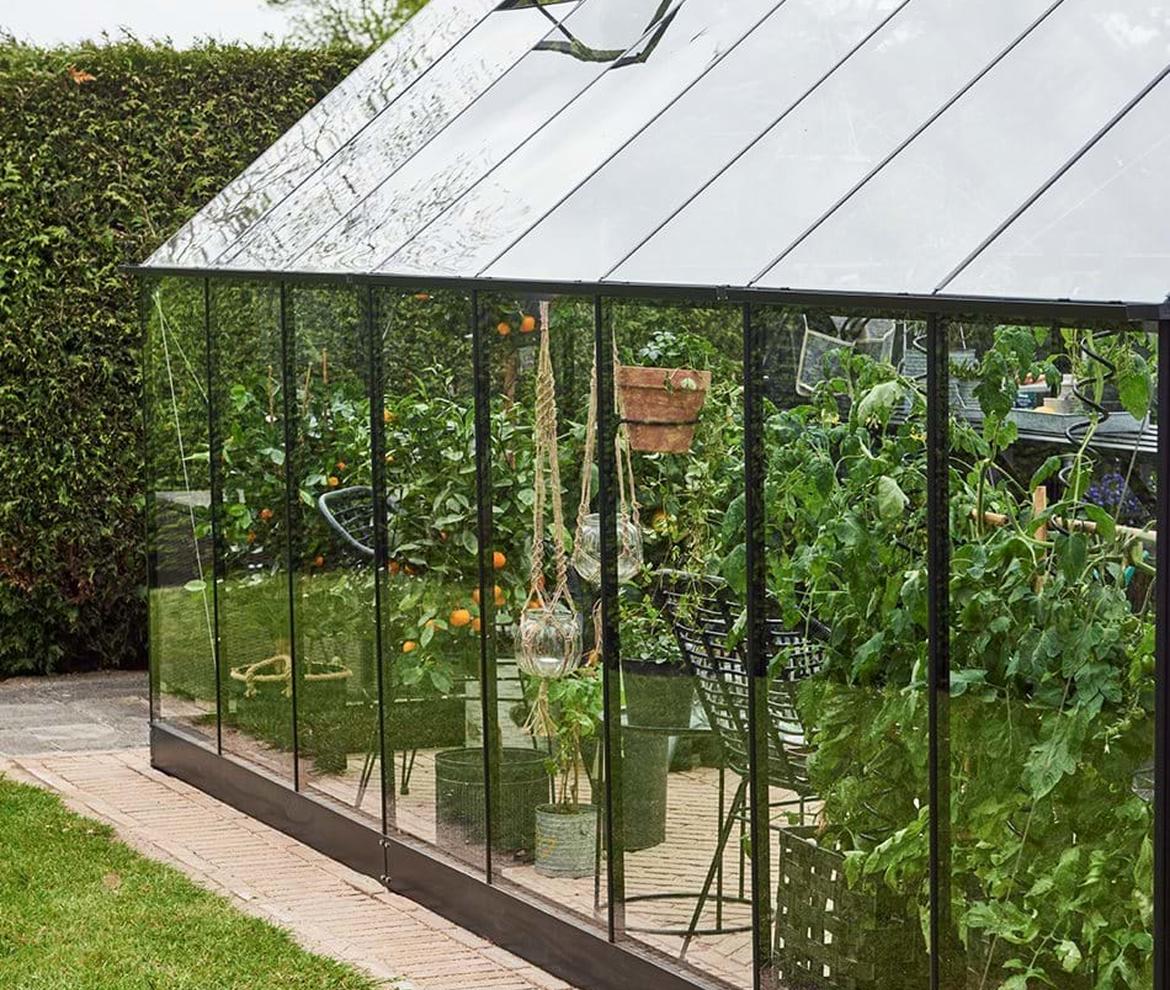 Halls ‘qube’ 8ft x 16ft Greenhouse  - Halls Traditional & Qube Greenhouses