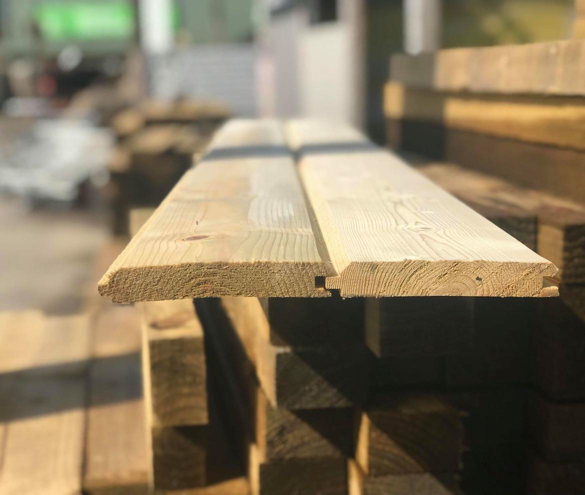 Tongue & Grooved ‘V’ Cladding 119mm x 19mm - Profiled Boards