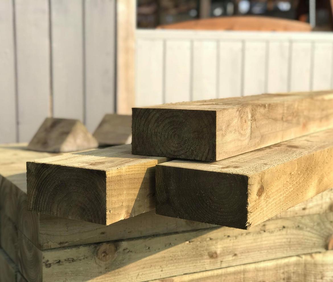 Rustic Garden Sleepers 200mm x 100mm  - Sleepers