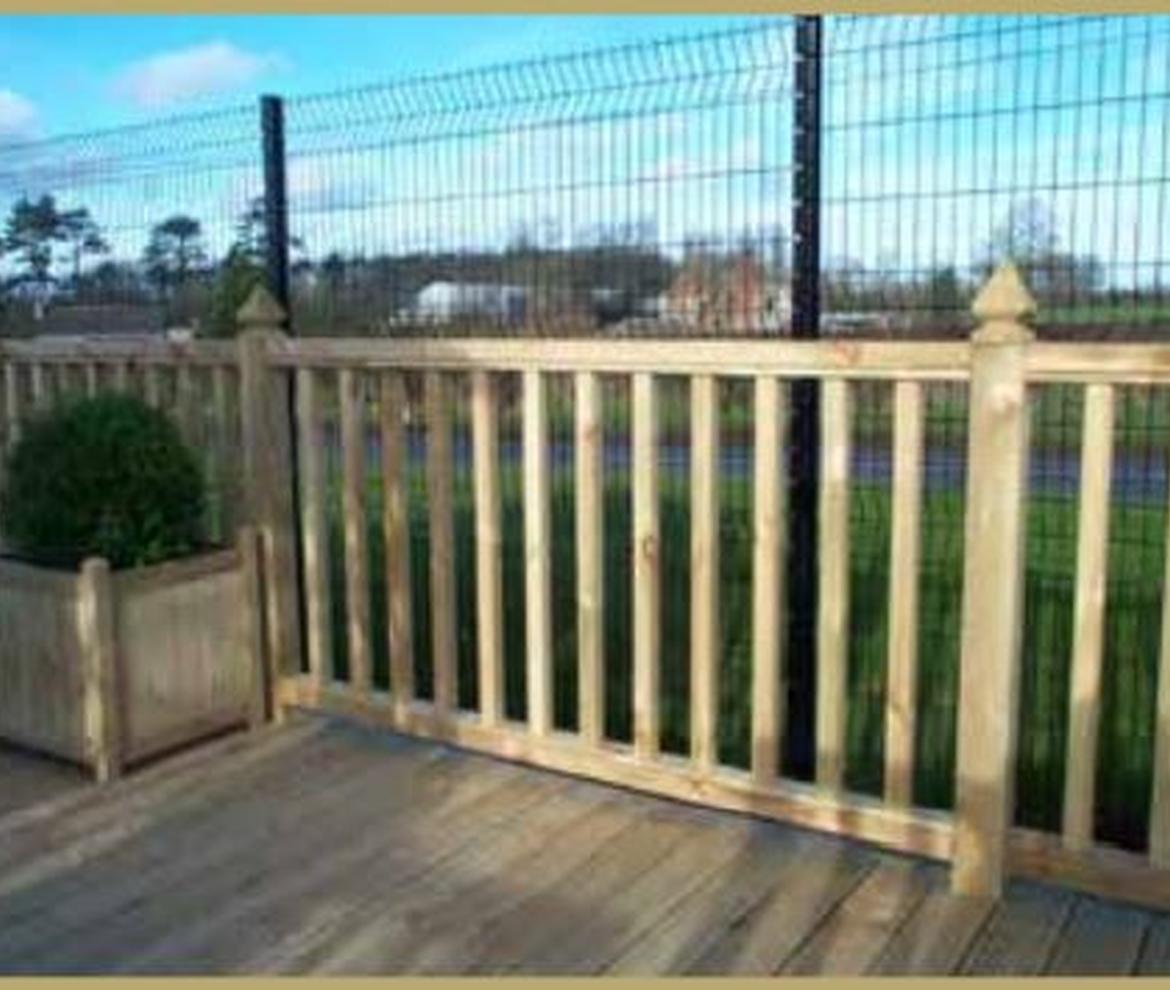 Eased Edge Decking Hand/Base Rail - Decking Handrails