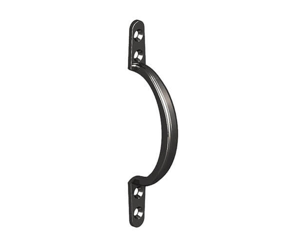 Epoxy Black Cast Pull Handle 150mm - Gate Hardware