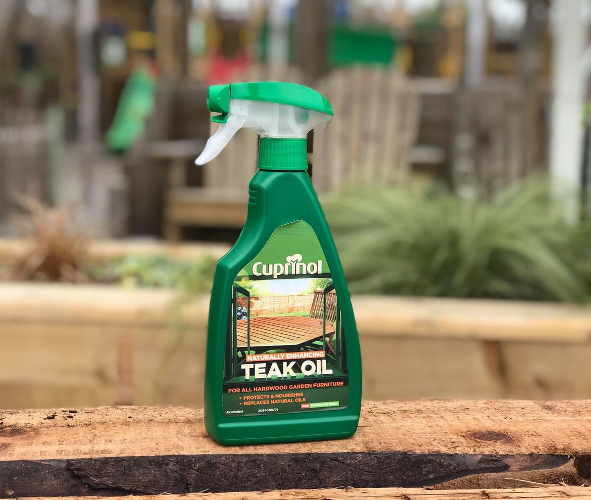 Cuprinol Naturally Enhancing Teak Oil Clear Spray Woodstoc
