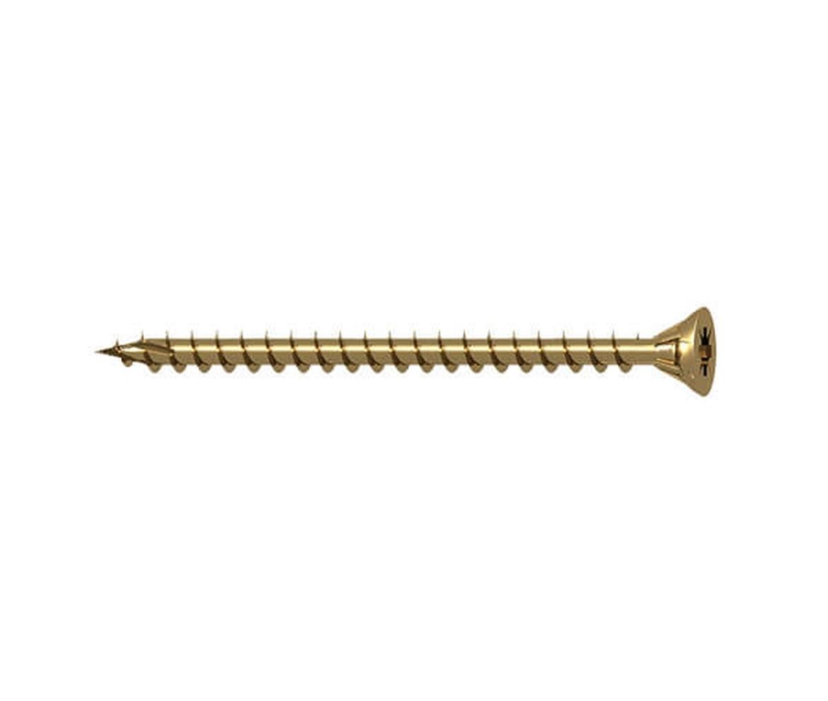 Zinc & Yellow Passivated Screws 4.0mm - Screws & Fixings