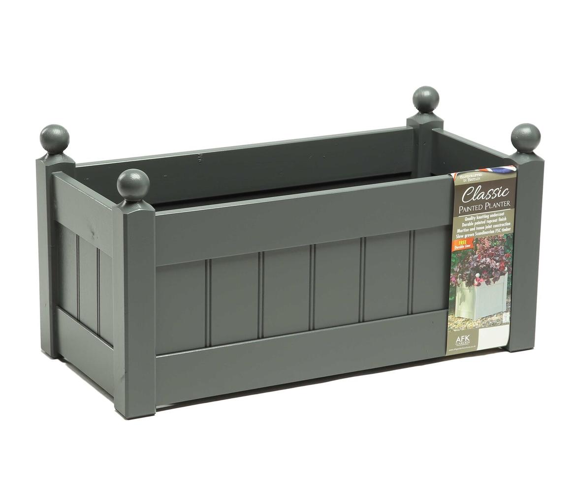 AFK Charcoal Trough Planter  - Planters