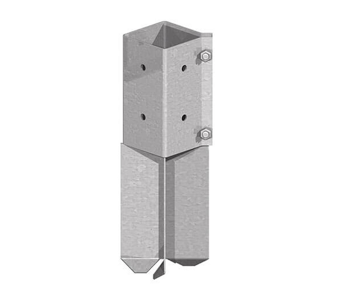 Galvanised ‘Concrete In’ support 75mm x 75mm - Post Supports