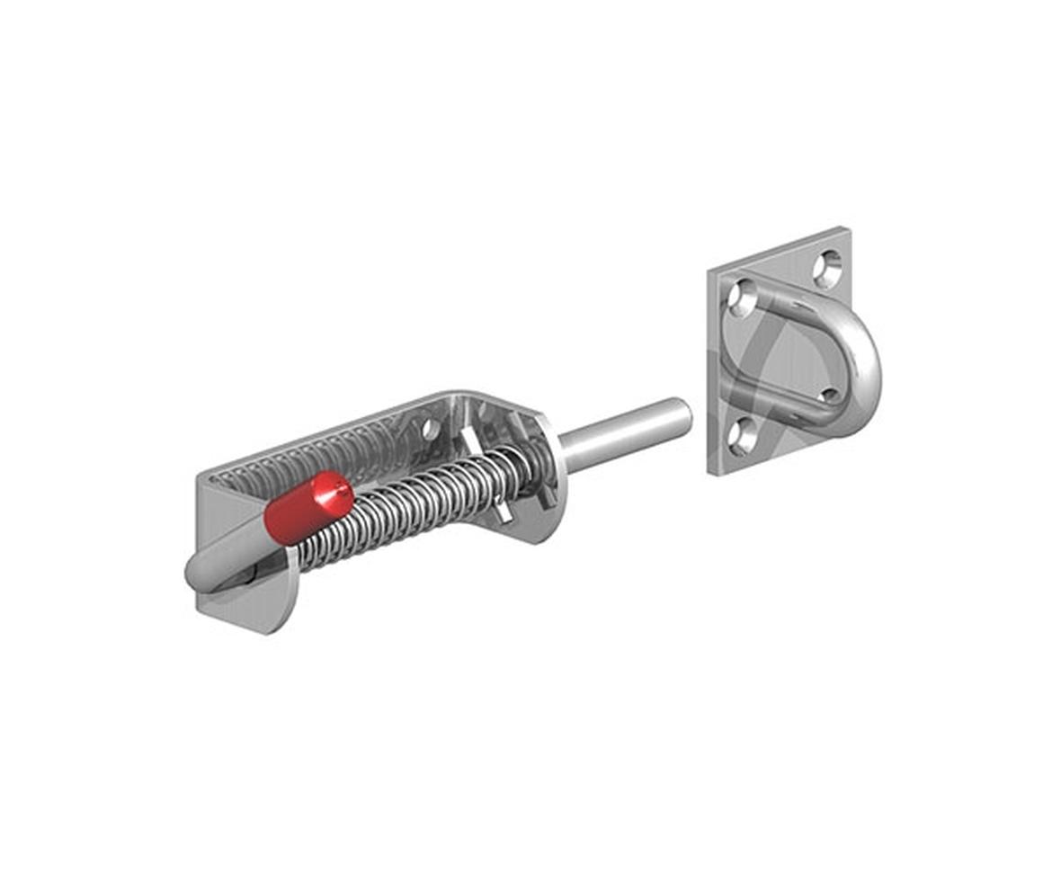 Galvanised Spring Loaded Animal Bolt 1/2 shoot 115mm - Gate Hardware