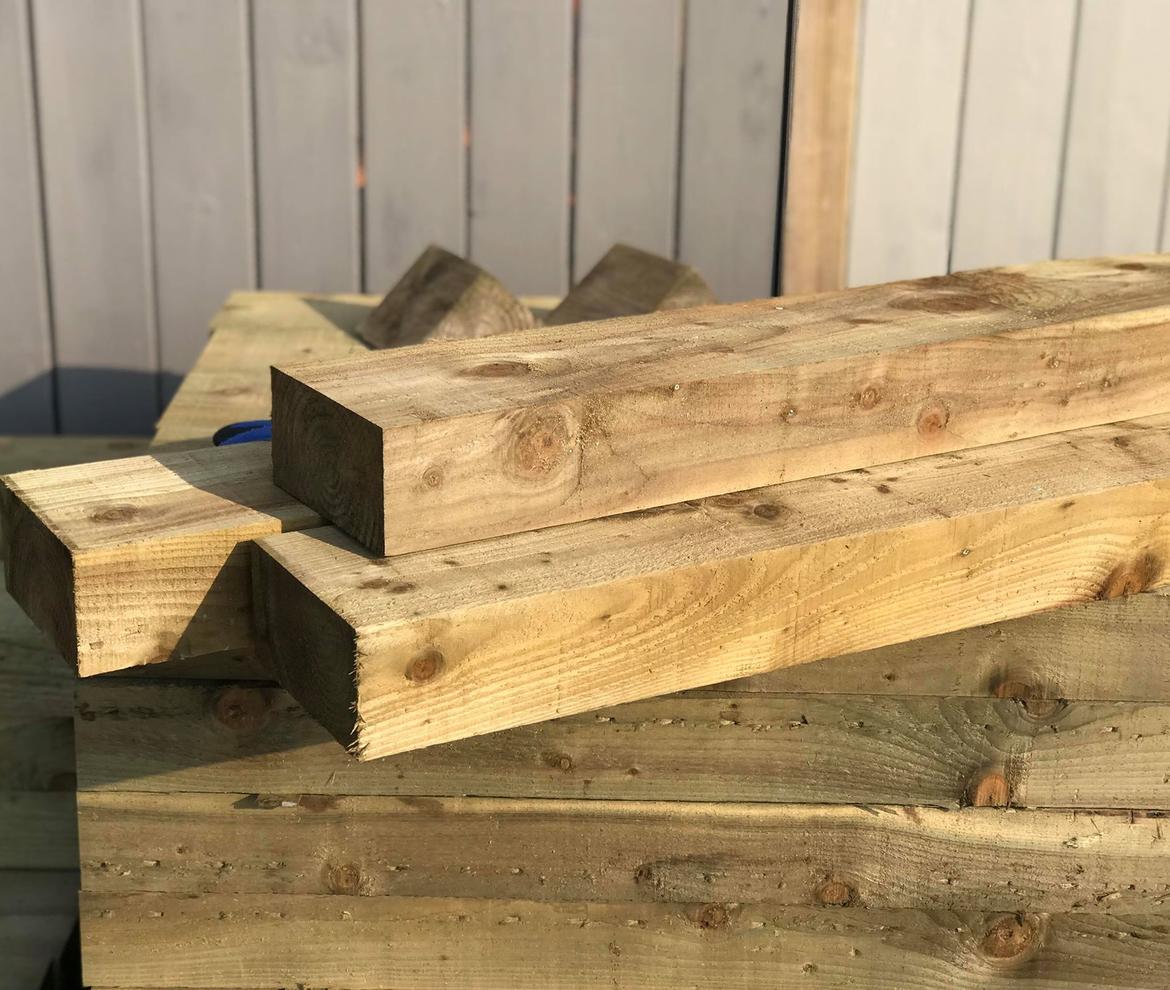 Rustic Garden Sleepers 200mm x 100mm  - Sleepers