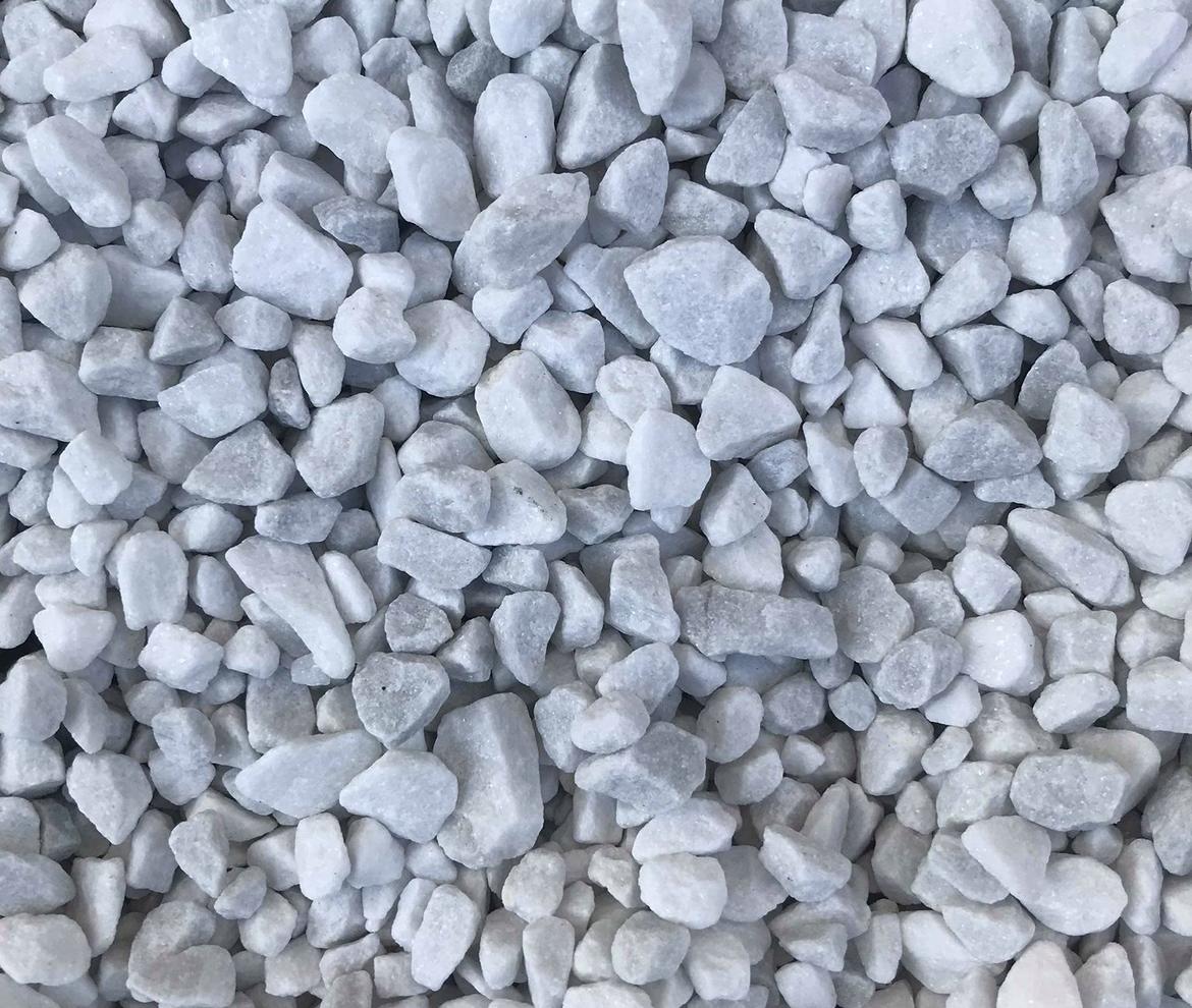 White Spar Gravel 14mm - Landscape Stones