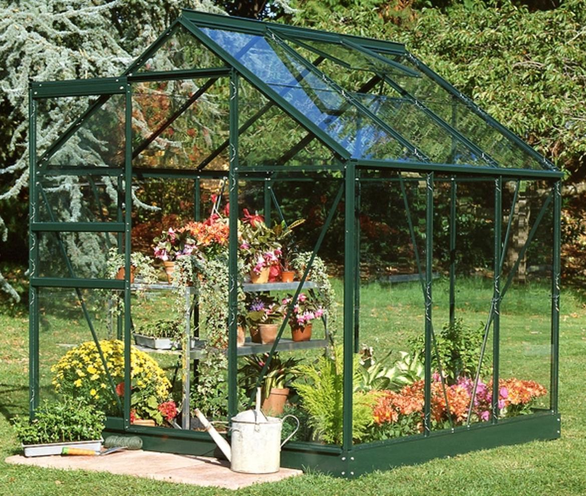 Halls Popular 6ft x 6ft  Greenhouse - Halls Traditional & Qube Greenhouses