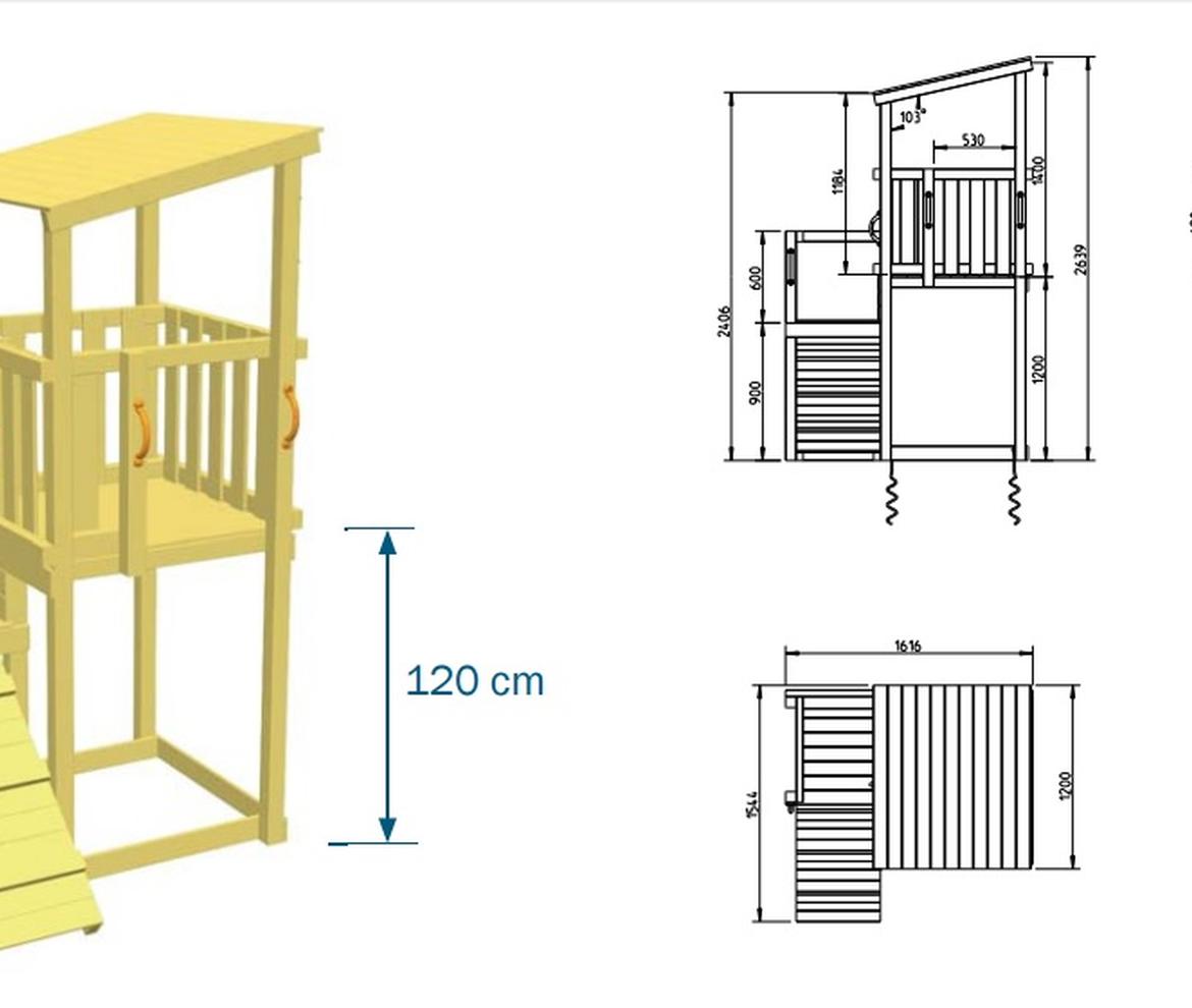 Cascade Play Tower  - Jungle Gym Towers