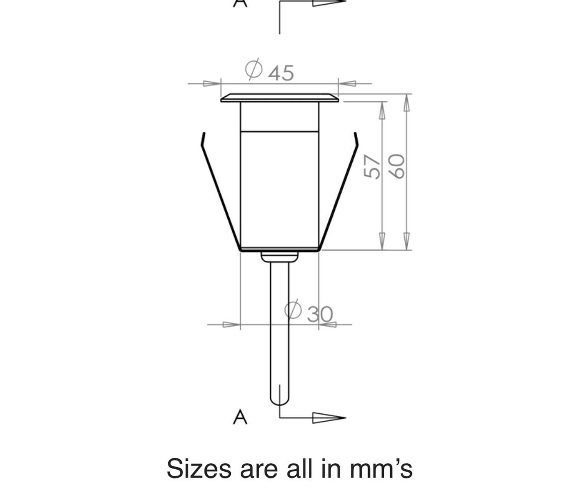 Ellumiere Small Deck Light 4 Pack - Mains Lighting