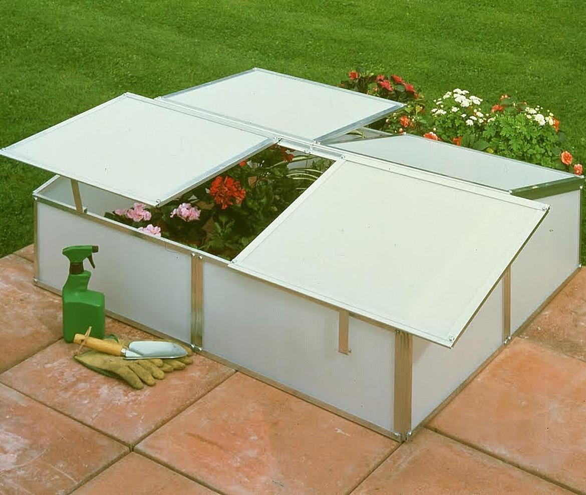 Silver Aluminium Cold Frame (Polypropylene) Woodstoc Outside Made