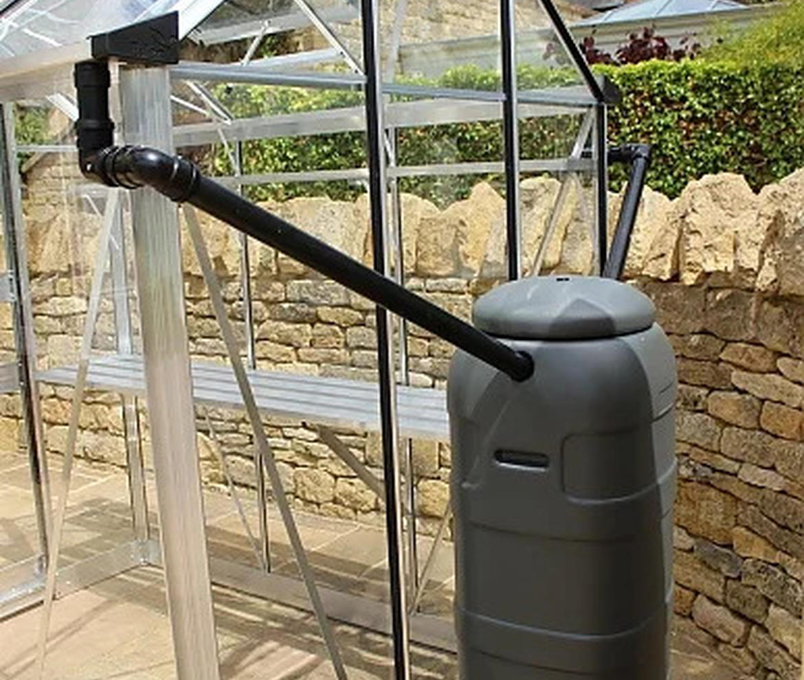Halls Cotswold 100 Litre Water Butt and Stand  - Buildings, Sheds, Greenhouses & Logstores