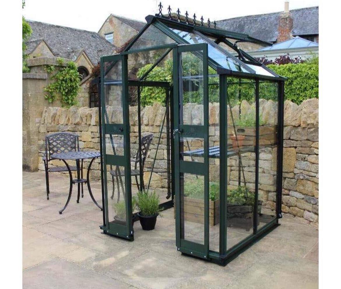 Halls Cotswold Birdlip 1.3m x 1.4m - Halls Cotswold Greenhouses