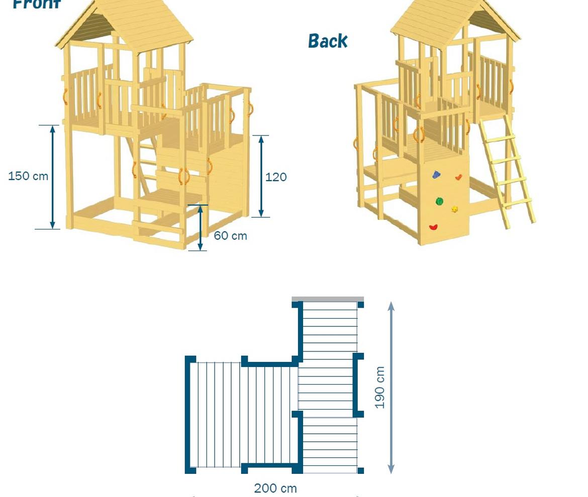 Penthouse Play Tower - Jungle Gym Towers