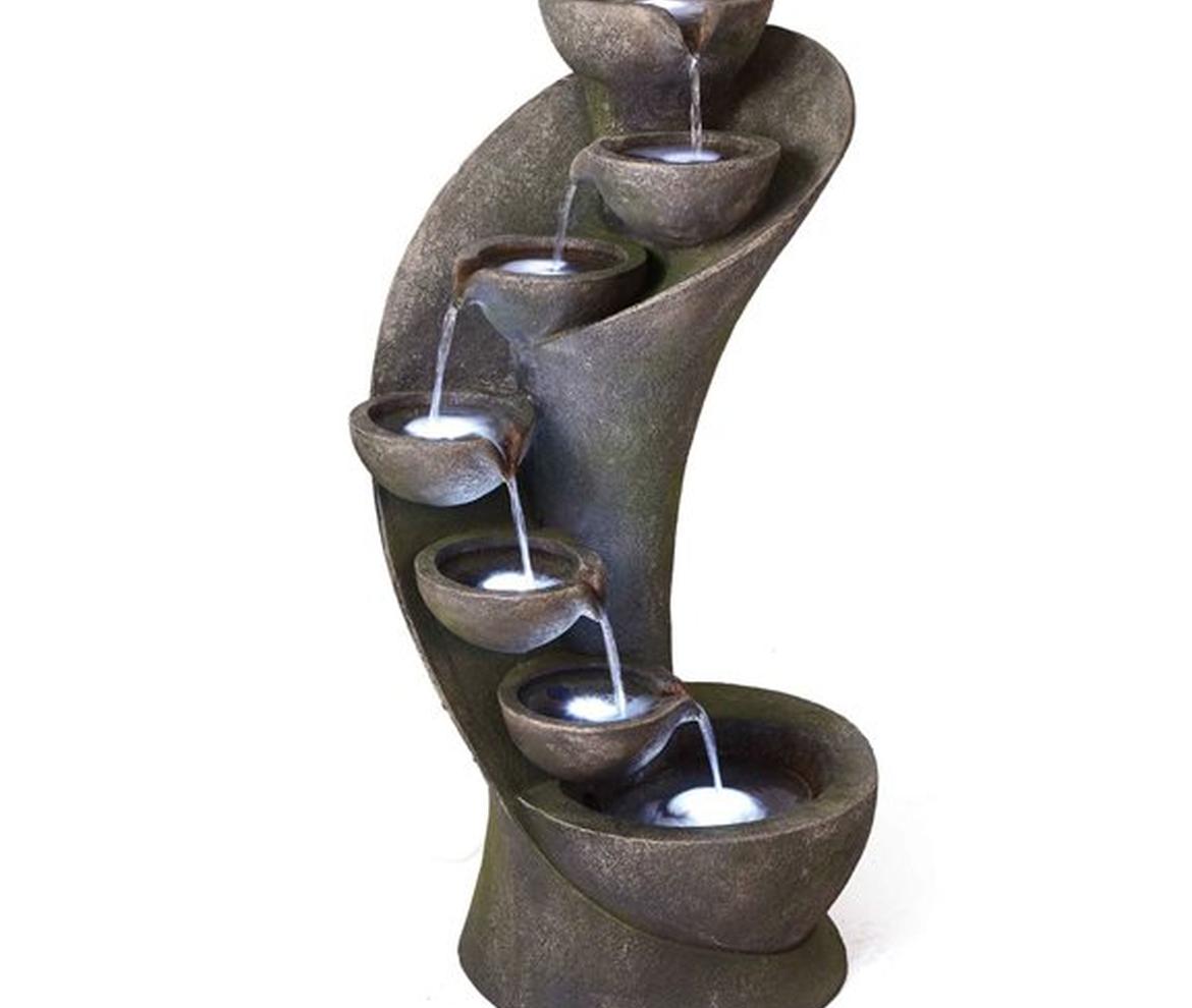 7 Bowl Twist Water Feature - Water Features 