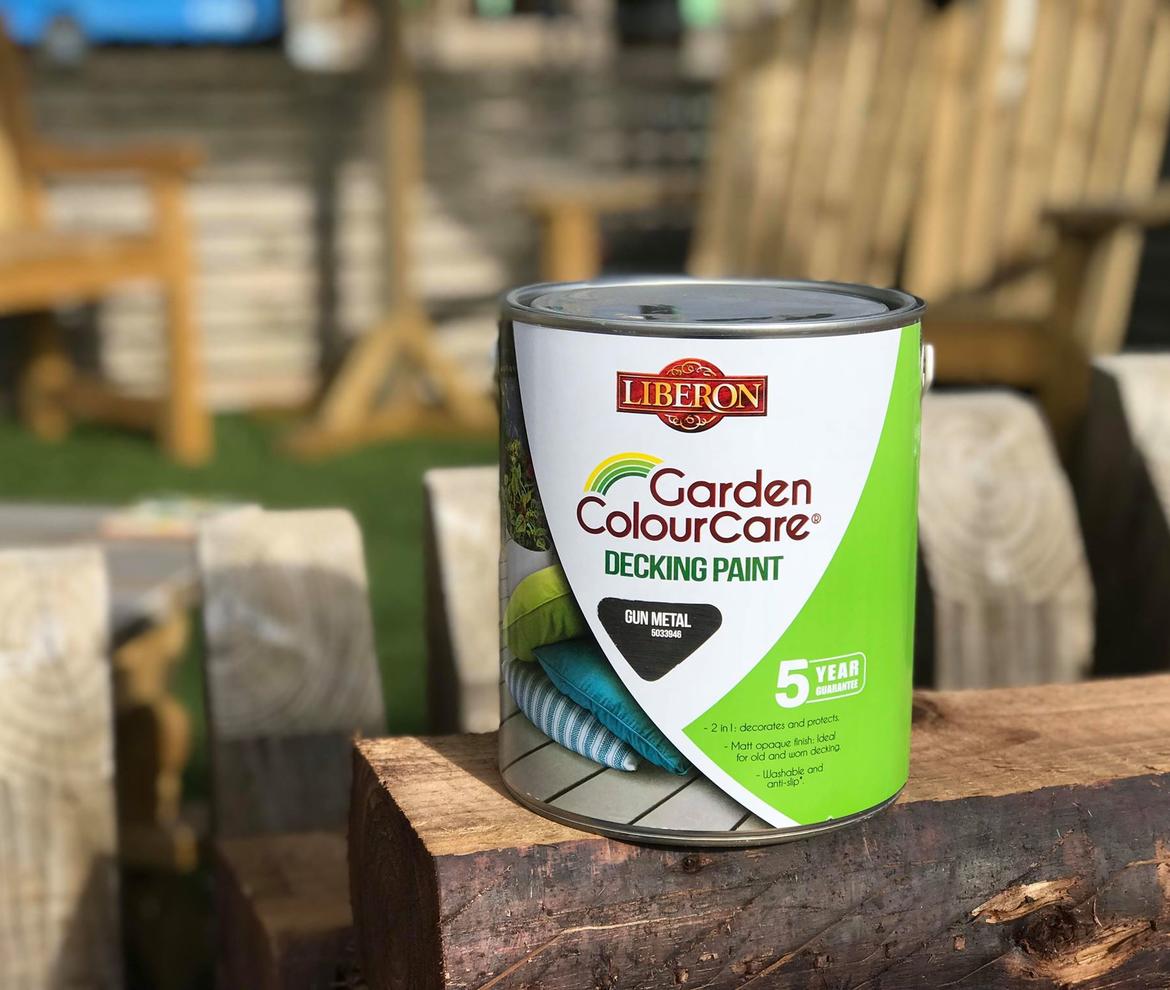 Liberon ‘Gun Metal’ Garden ColourCare Decking Paint 2.5L  - Paints & Oils