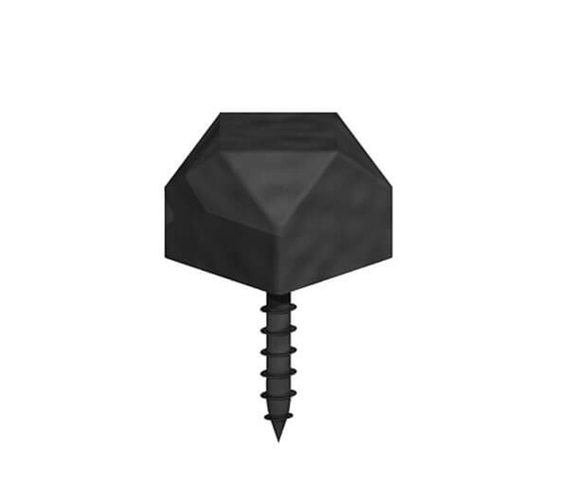 Epoxy Black Ornamental Door Studs (Pack of 10) 19mm - Gate Hardware