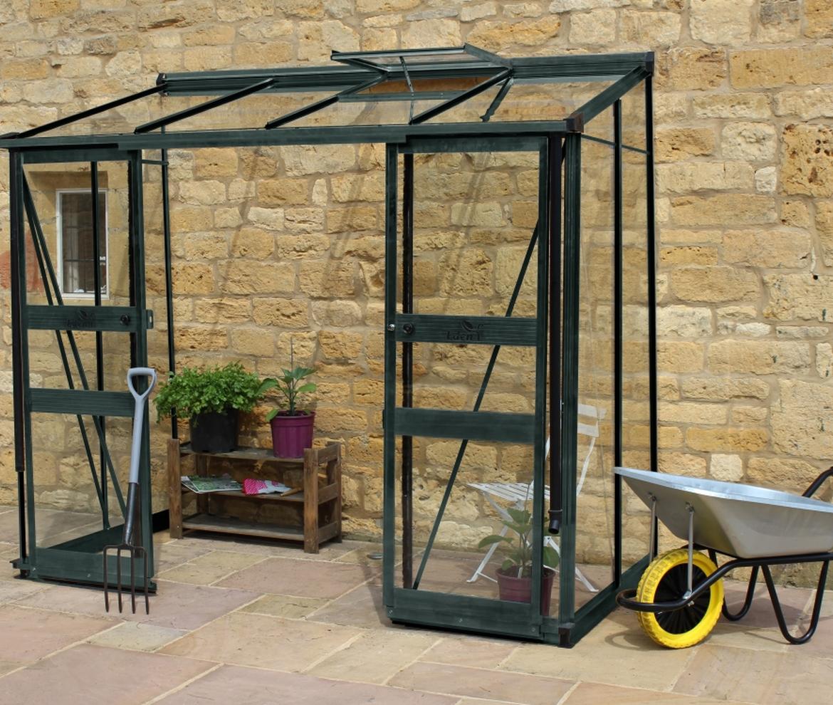 Halls Cotswold Broadway Lean–to 1.9m x 3.7m - Halls Cotswold Greenhouses