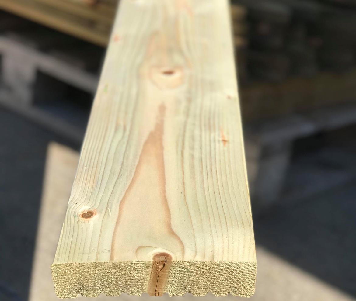 Scandinavian Spruce Decking 144mm x 32mm - Timber Deck Boards