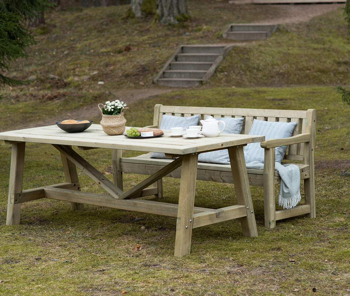 Massive Rectangular Dining Set - Garden Picnic Tables